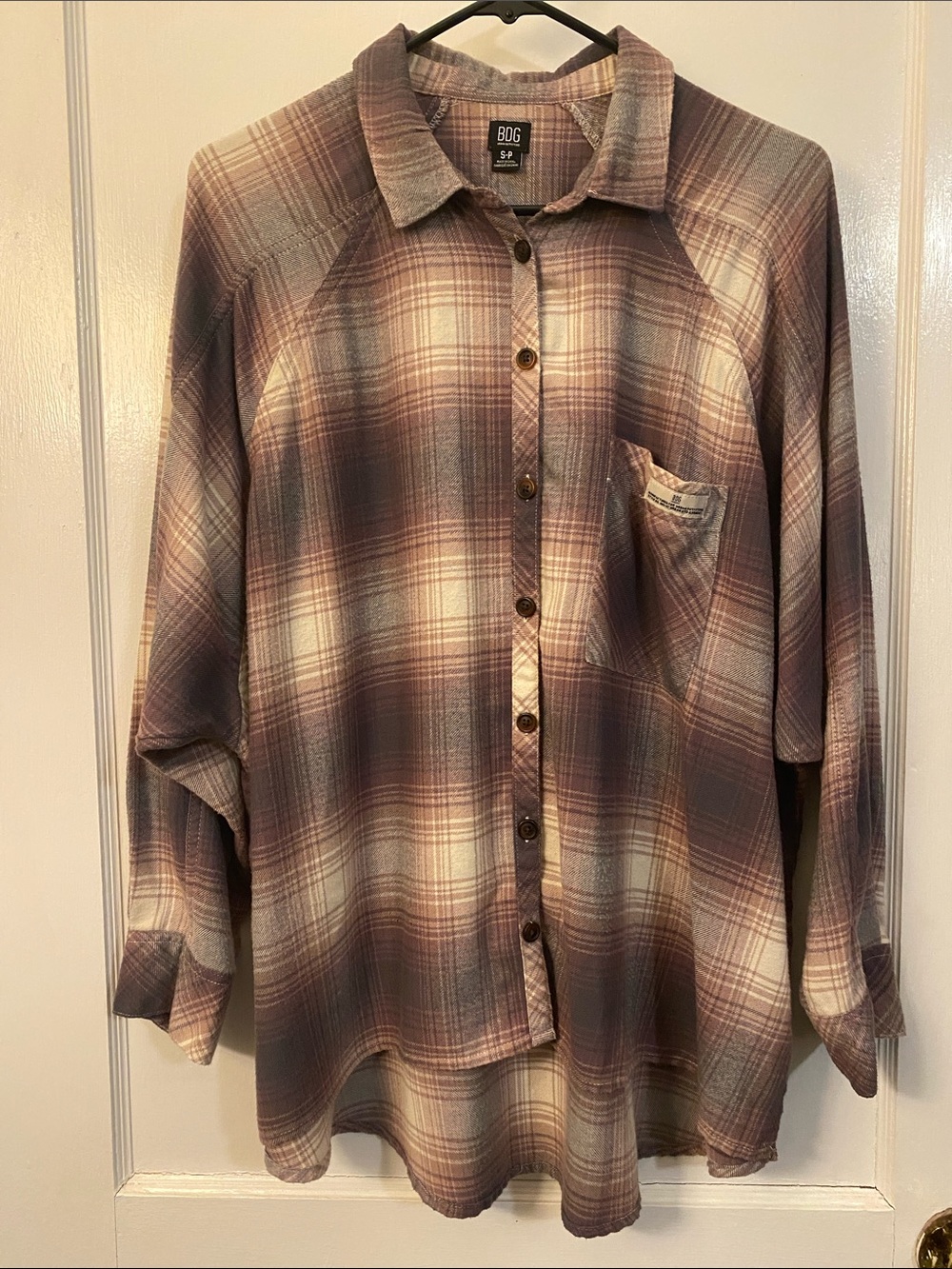 BDG Urban Outfitters Brendon Plaid Button-Up Shirt Small
